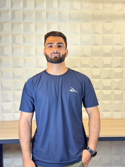 Auh Elite Dryfit imported Tee - Blue