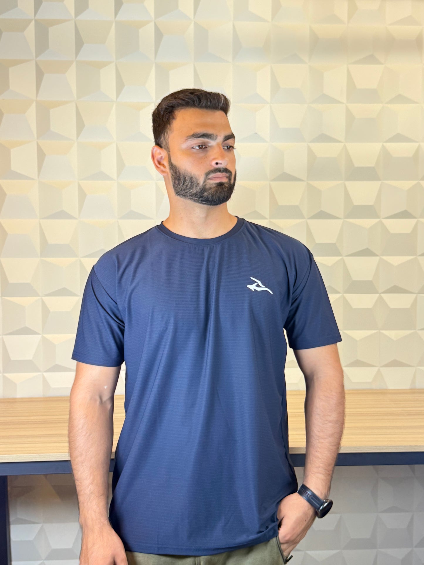 Auh Elite Dryfit imported Tee - Blue