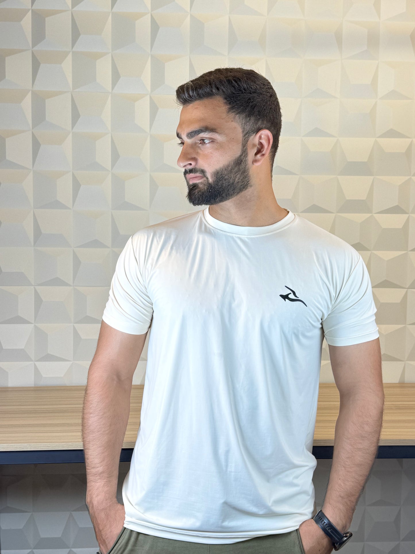 Auh Elite Dryfit imported Tee - White
