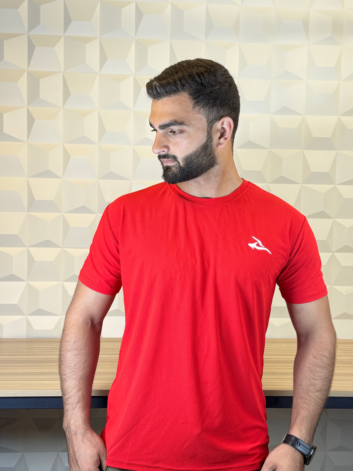 Auh Elite Dryfit imported Tee - Red