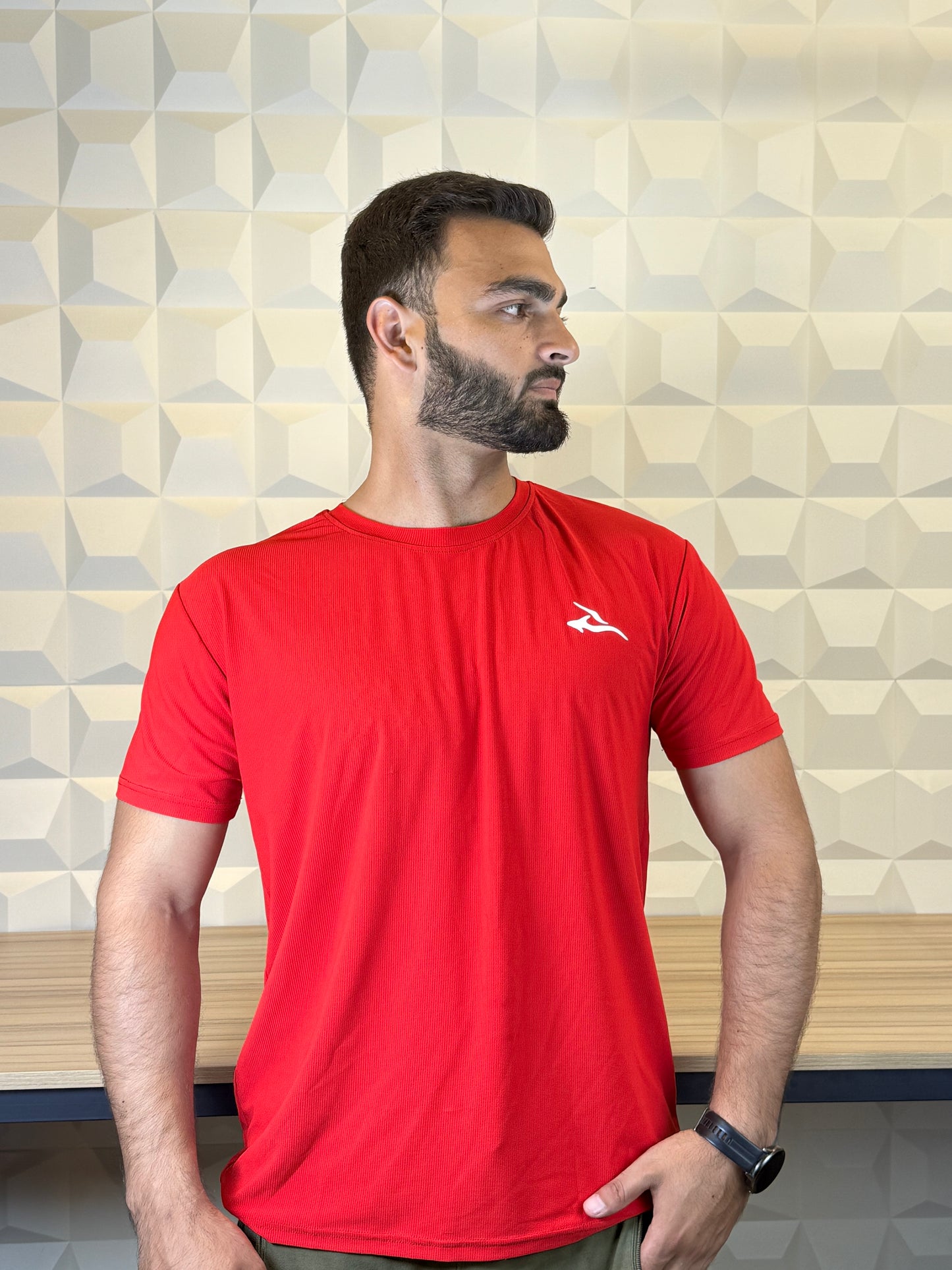 Auh Elite Dryfit imported Tee - Red