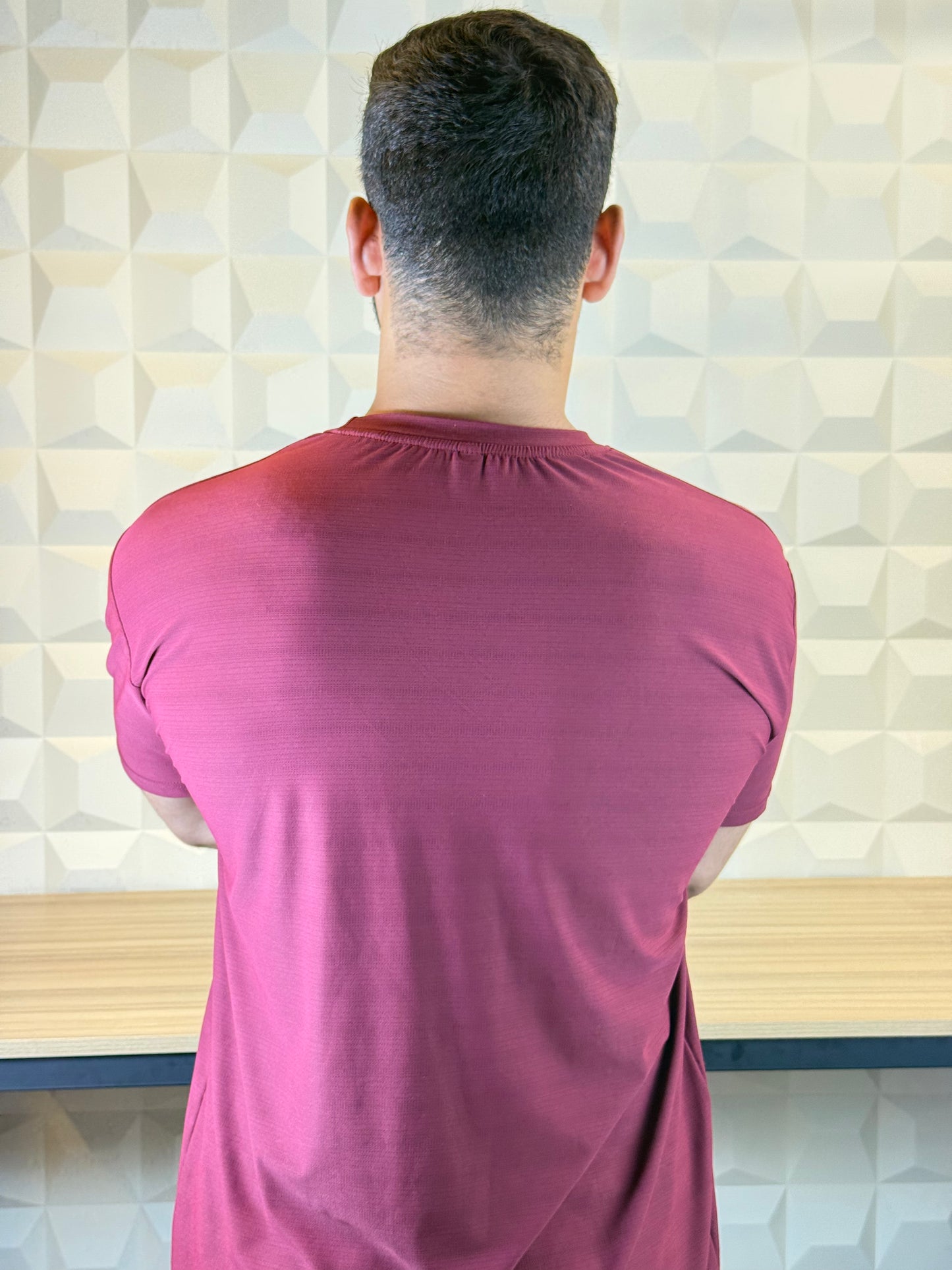 Auh Elite Dryfit imported Tee -Maroon