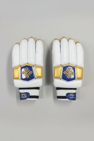 Meemray Gold White Sheep Leather Gloves