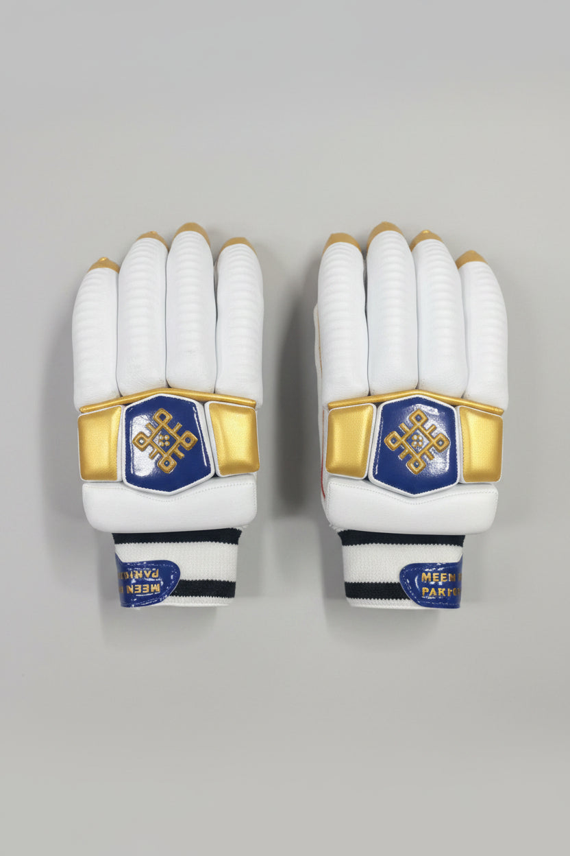Meemray Gold White Sheep Leather Gloves