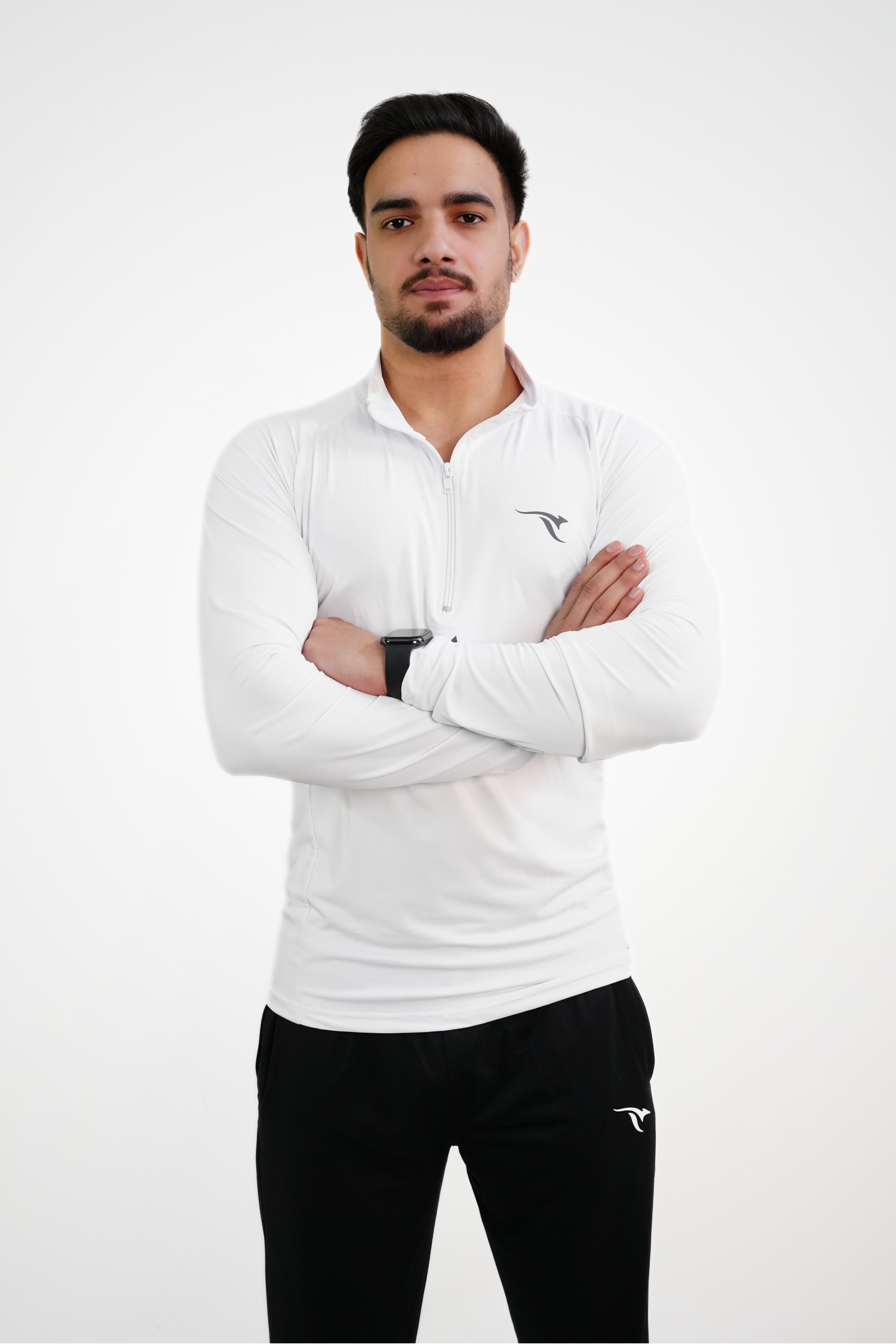 AUH Apex Quarter-Zip Pullover-White