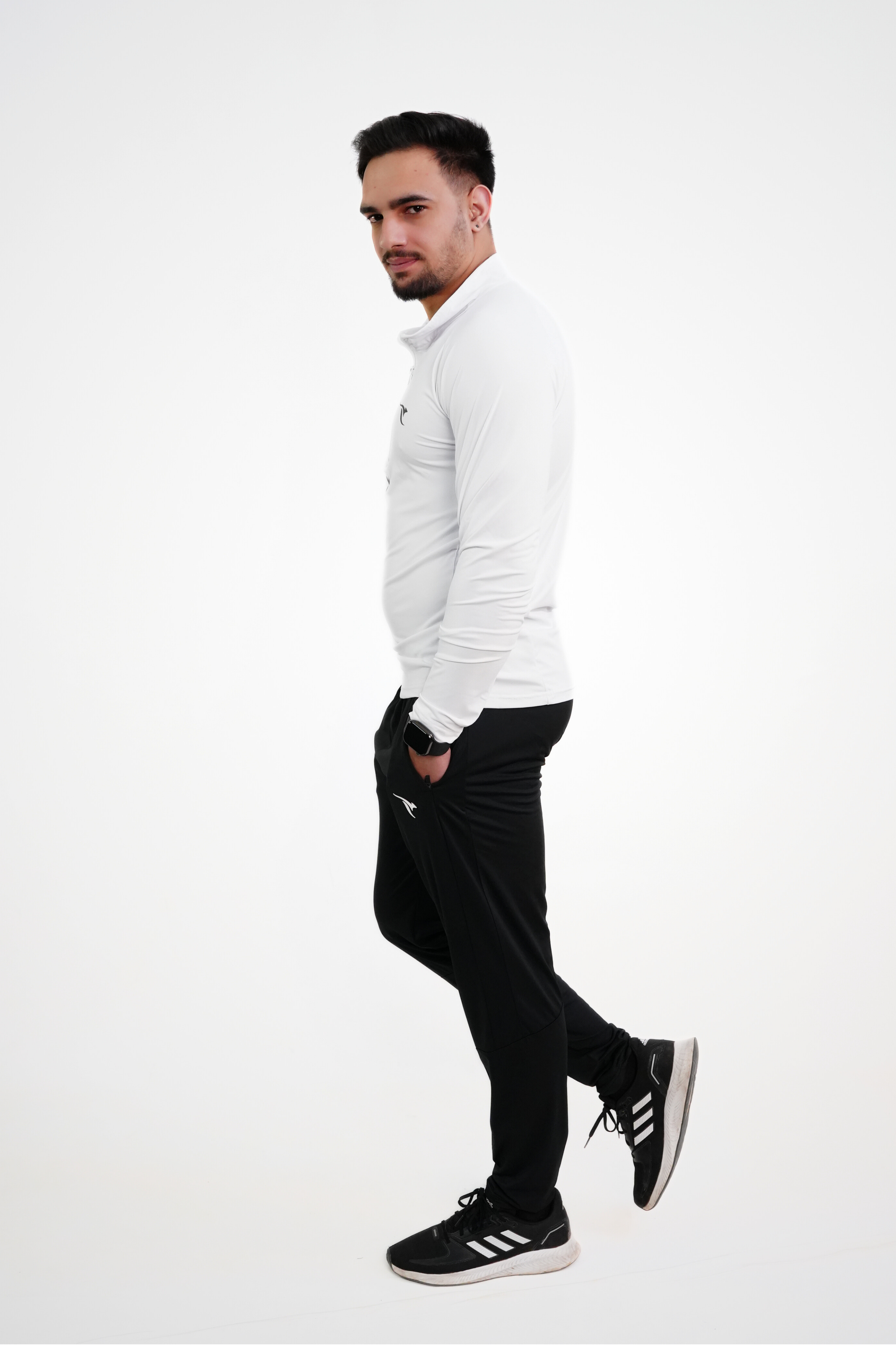 AUH Apex Quarter-Zip Pullover-White