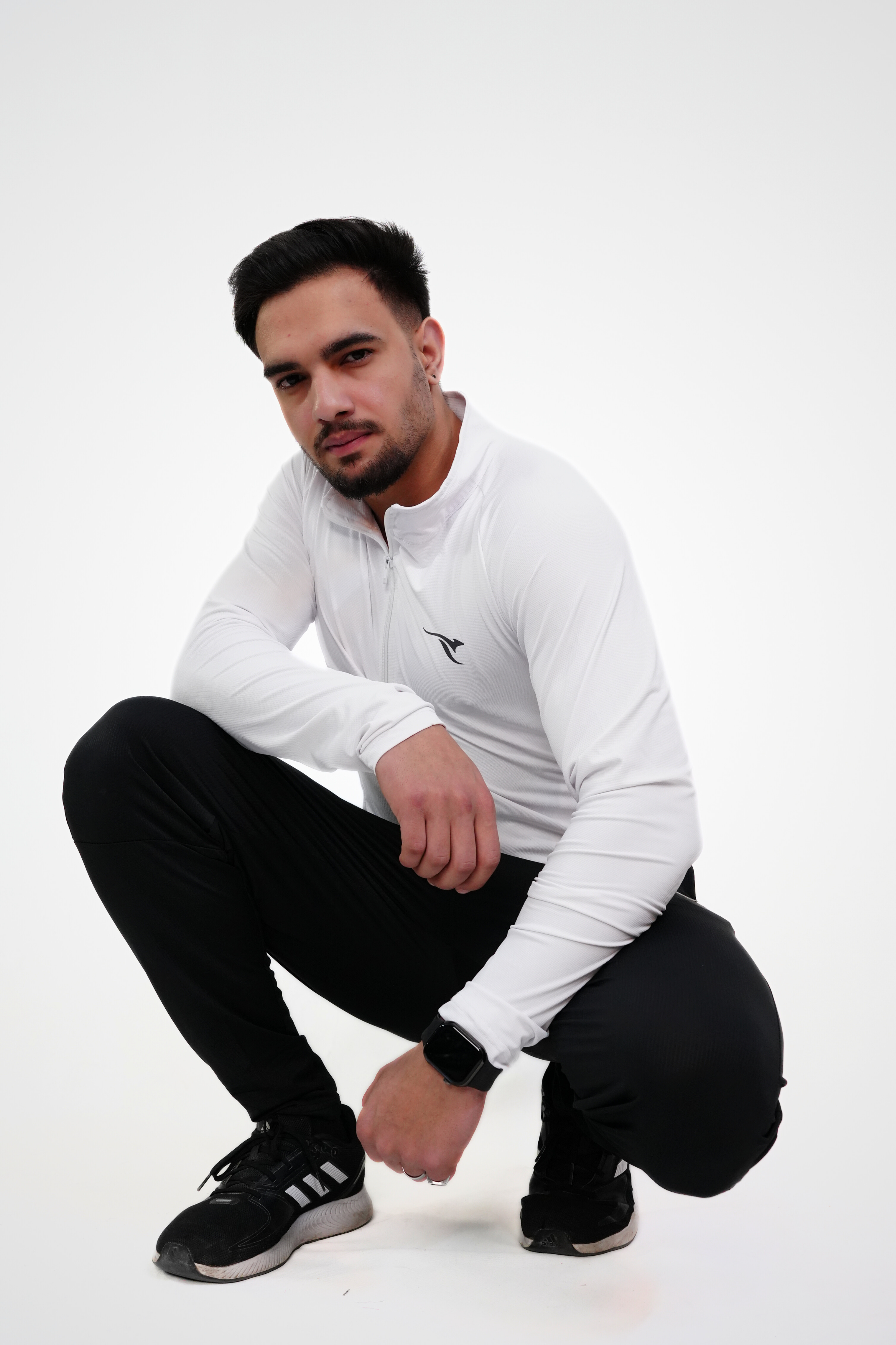 AUH Apex Quarter-Zip Pullover-White