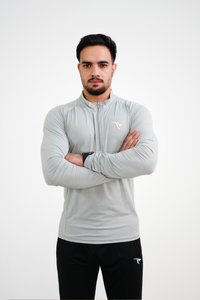 AUH Apex Quarter-Zip Pullover-Grey