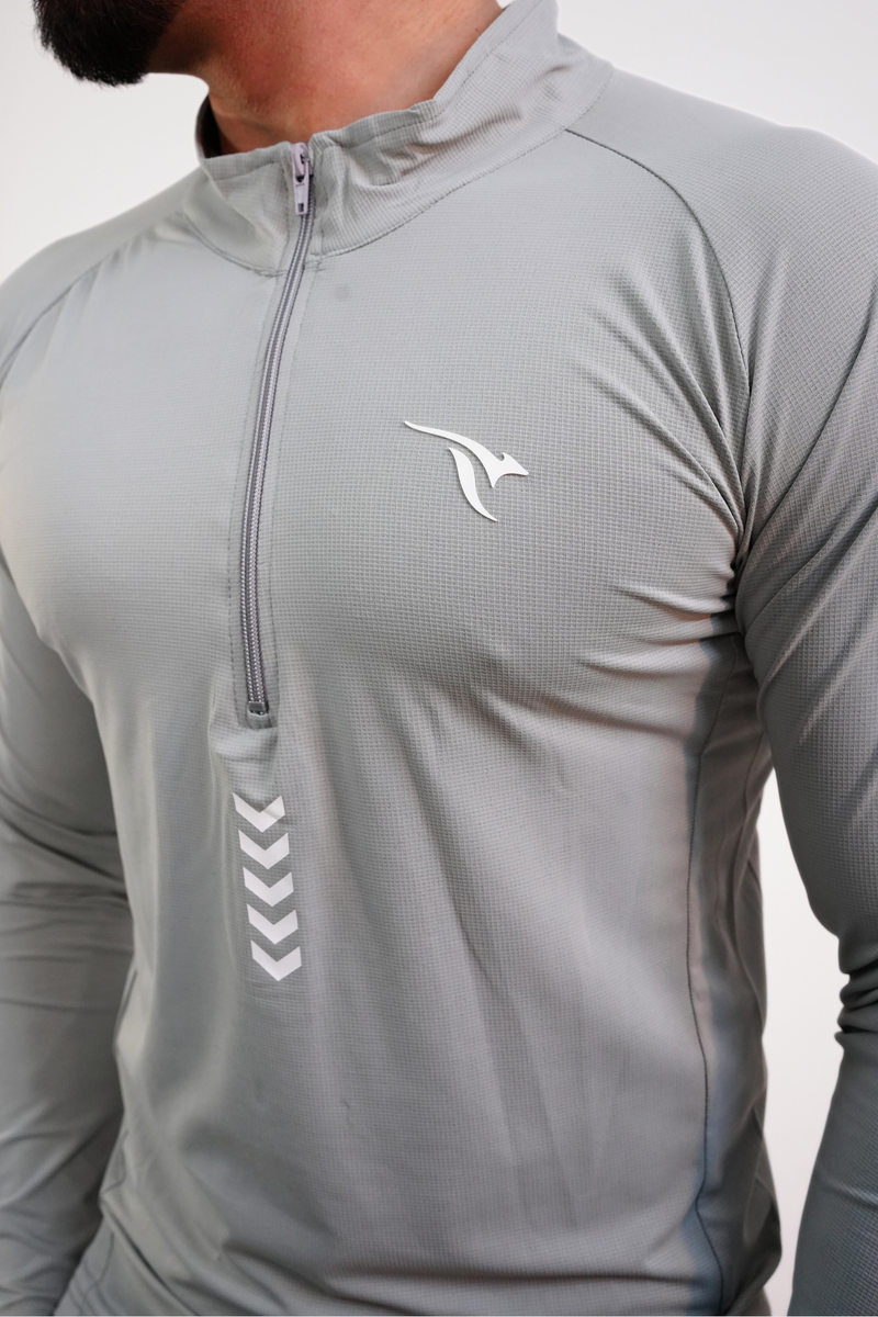 AUH Apex Quarter-Zip Pullover-Grey