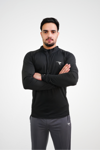AUH Apex Quarter-Zip Pullover-Black