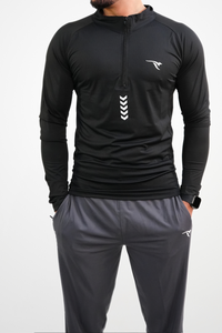 AUH Apex Quarter-Zip Pullover-Black