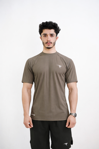 AUH Precision Mock-Neck-Brown