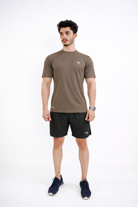 AUH Precision Mock-Neck-Brown