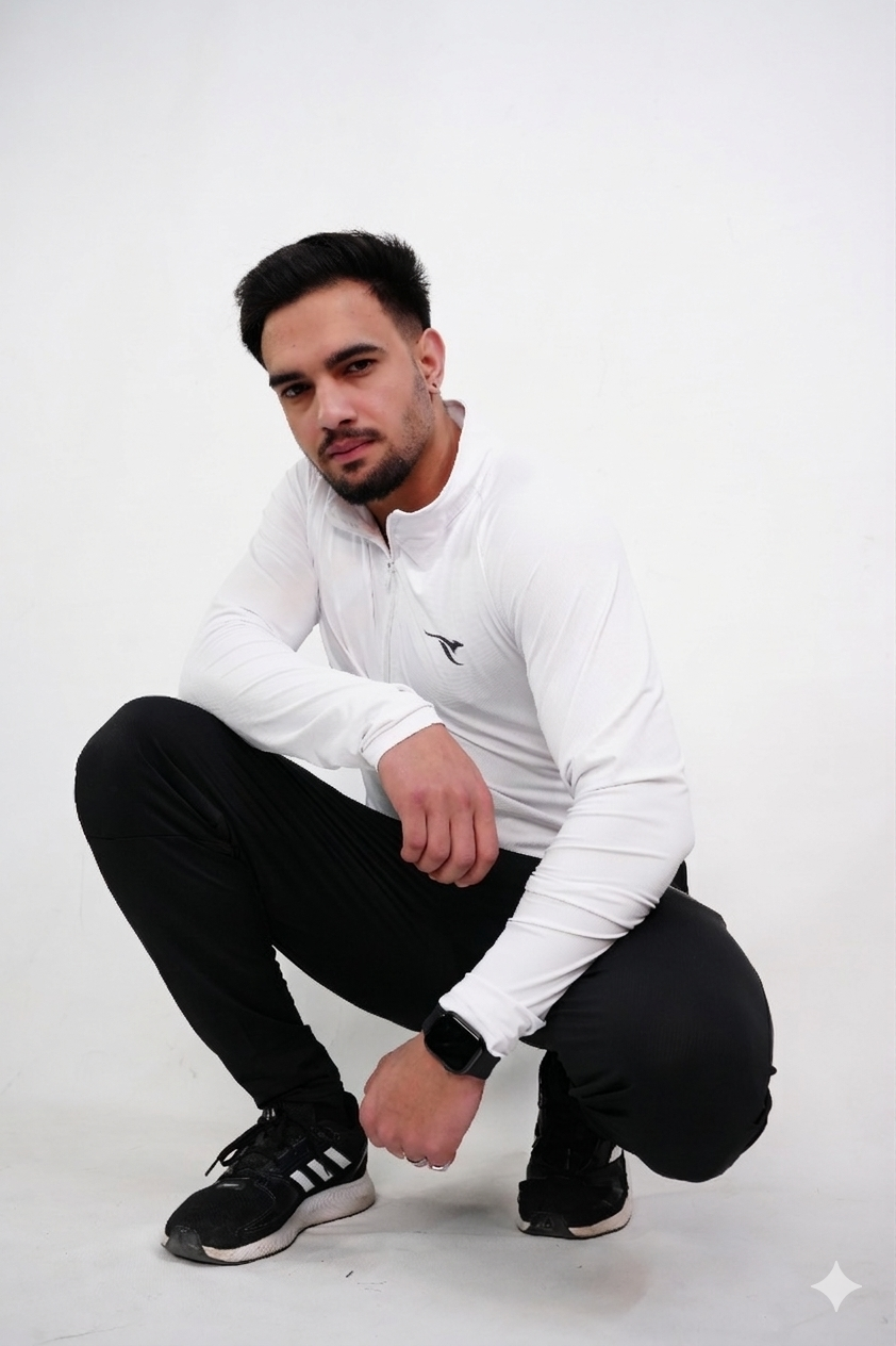 AUH Apex Quarter-Zip Pullover-White