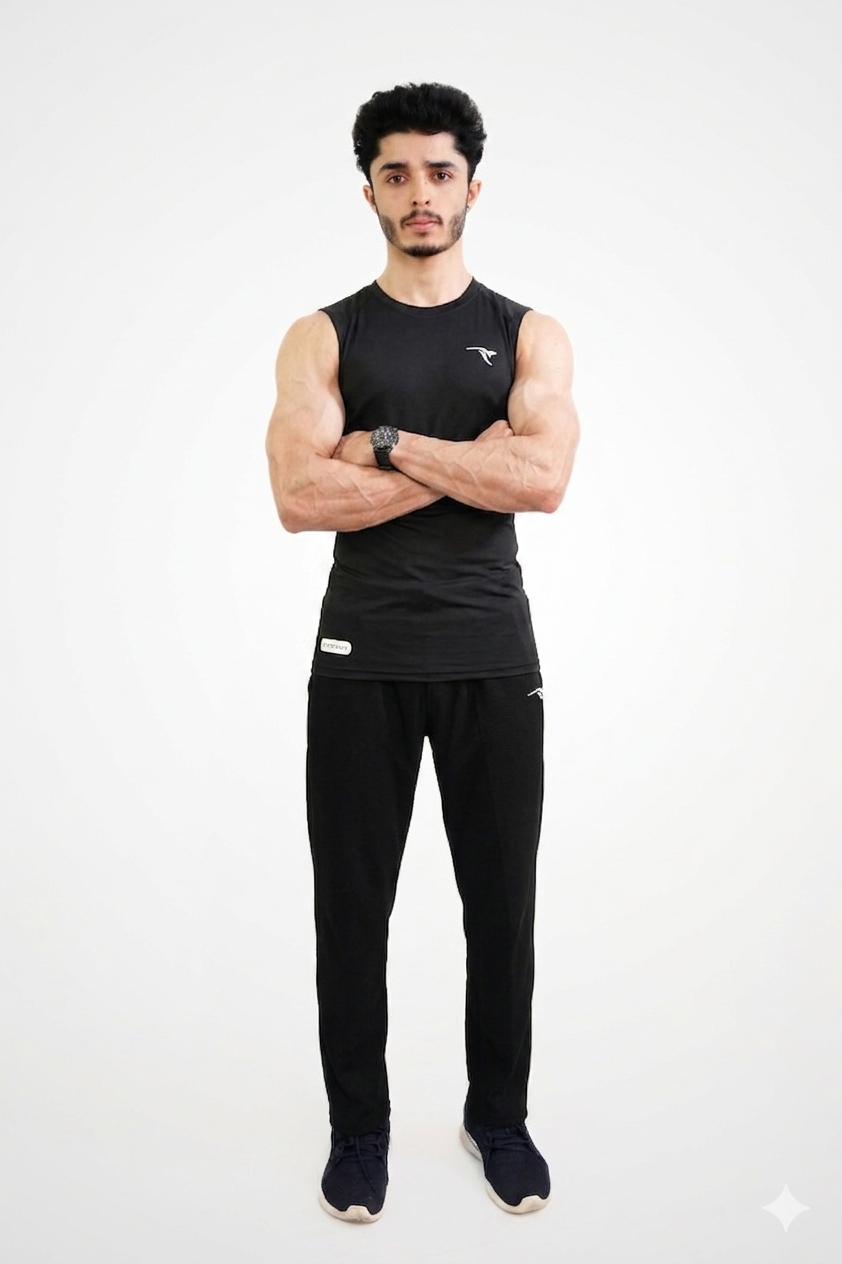 Aero-Flow Straight Track Pant-Black
