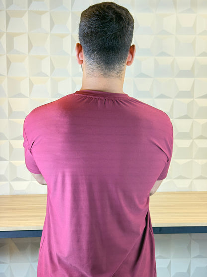 Auh Elite Dryfit imported Tee -Maroon