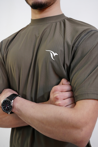 AUH Precision Mock-Neck-Brown