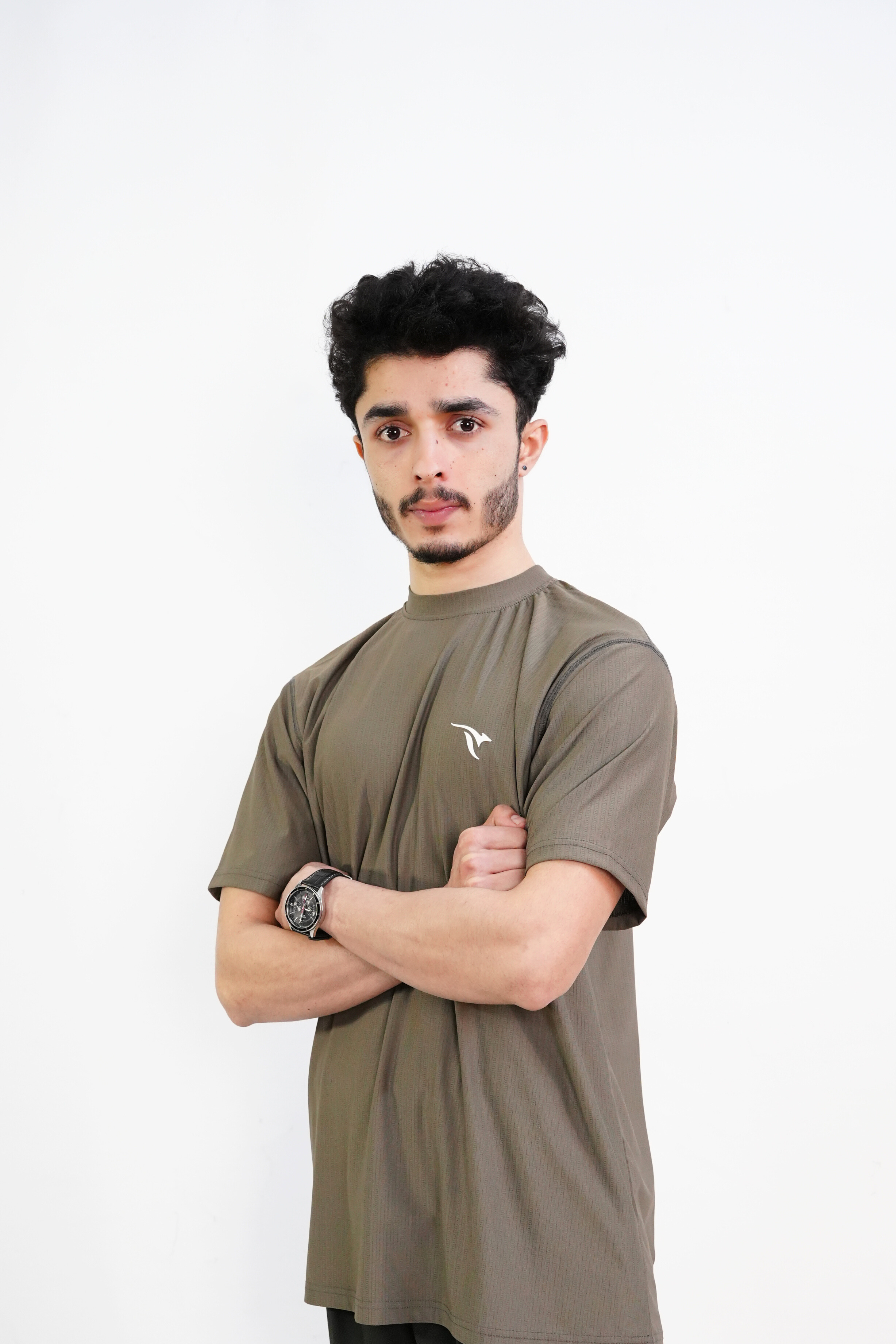 AUH Precision Mock-Neck-Brown